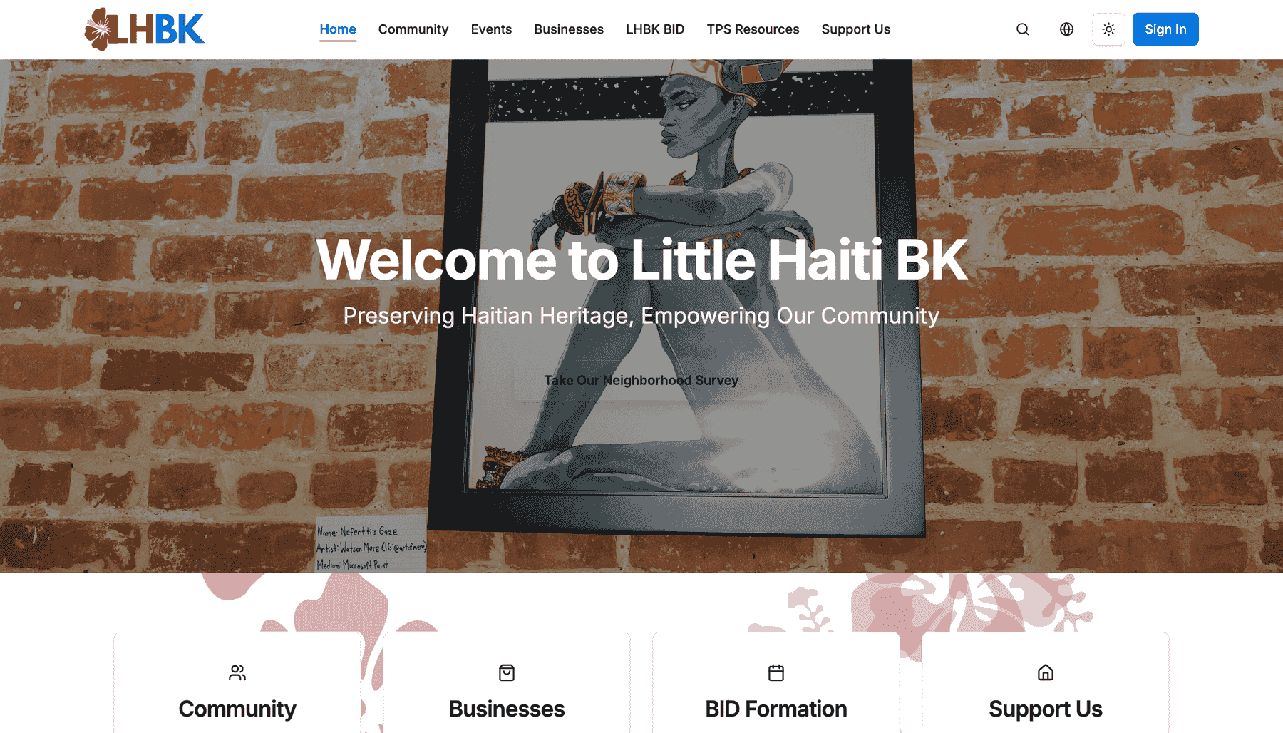 LHBK Web screenshot 1